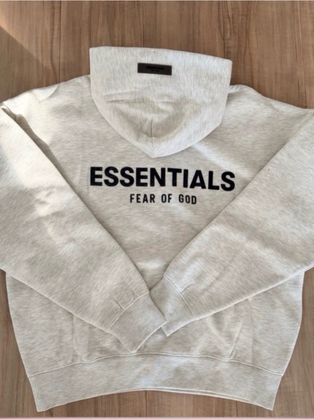 Essentials Light Gray (light oatmeal)hoodie style - Picture 2 of 7